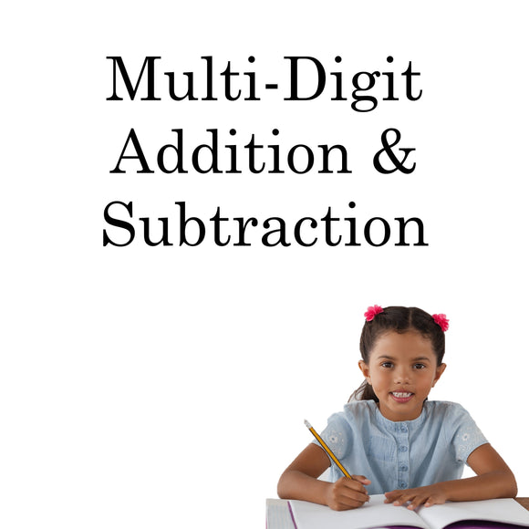 Multi-Digit Addition and Subtraction Workbooks for Special Education Math