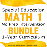 1st Grade Math Intervention Bundle PDFs