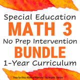 3rd Grade Math Intervention Bundle PDFs
