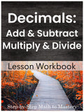 Decimals Add Subtract Multiply Divide