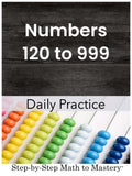 Place Value Number Sense 120 to 999 Special Ed