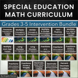 Special Education Math Curriculum Intervention Bundle Grades 3, 4, 5