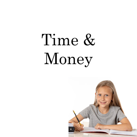 Time and Money Lesson Workbooks for Special Education Math