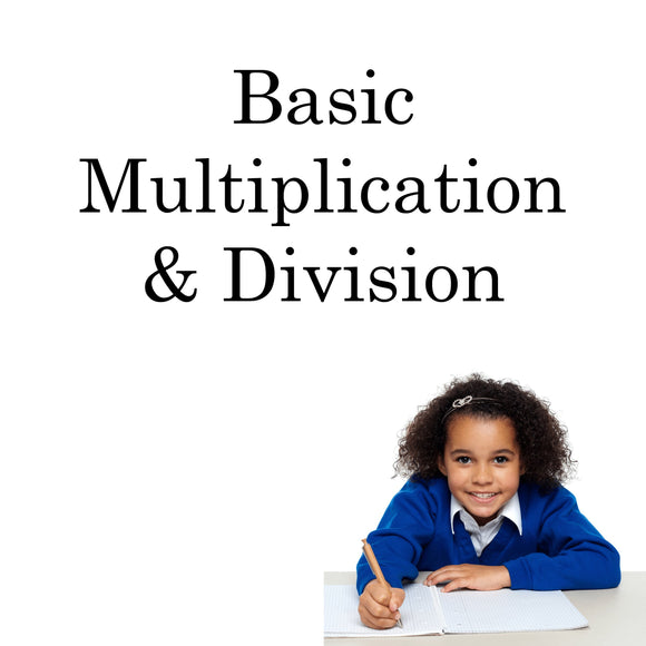 Multiplication and Division Workbooks for Special Education Math