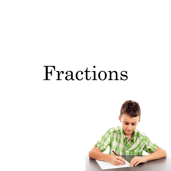Fractions Workbooks for Special Education Math
