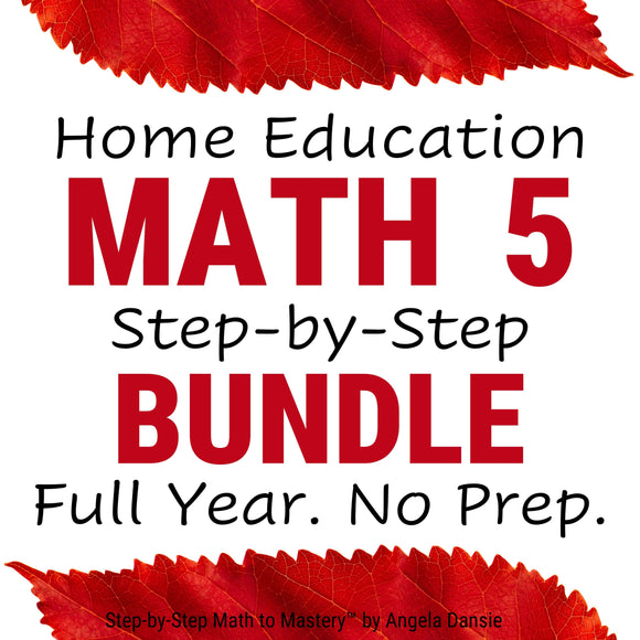 Homeschool Math Curriculum for Students with Special Needs, 5th Grade | PDF Download