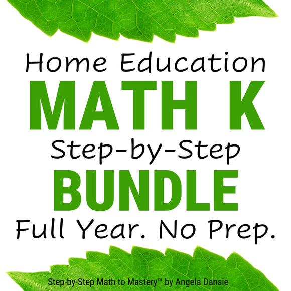 Homeschool Math Curriculum for Students with Special Needs, Kindergarten | PDF Download