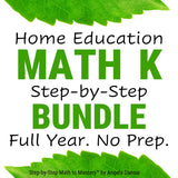 Homeschool Math Curriculum for Students with Special Needs, Kindergarten | PDF Download