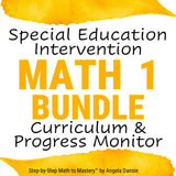1st Grade Special Education Math Curriculum and Progress Monitor Assessments | PDF Download