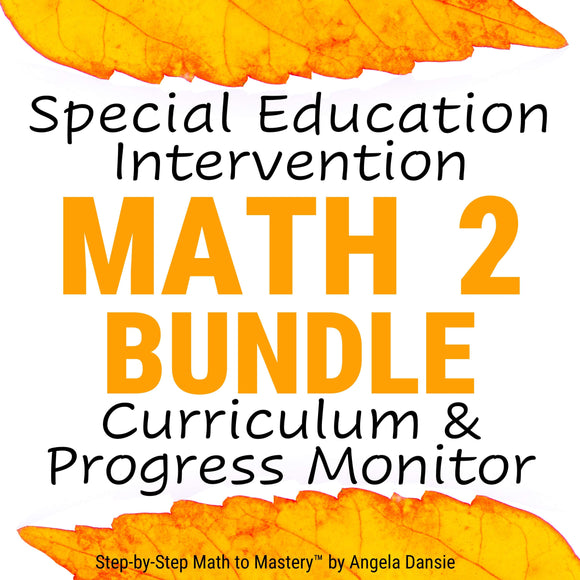 2nd Grade Special Education Math Curriculum and Progress Monitor Assessments | PDF Download