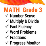 3rd Grade Special Education Math Curriculum and Progress Monitor Assessments | PDF Download