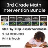 3rd Grade Math Intervention Bundle PDFs