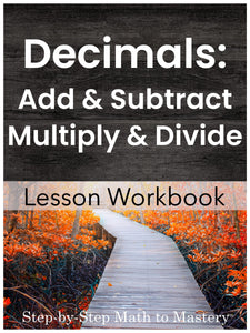 Decimals Add Subtract Multiply Divide