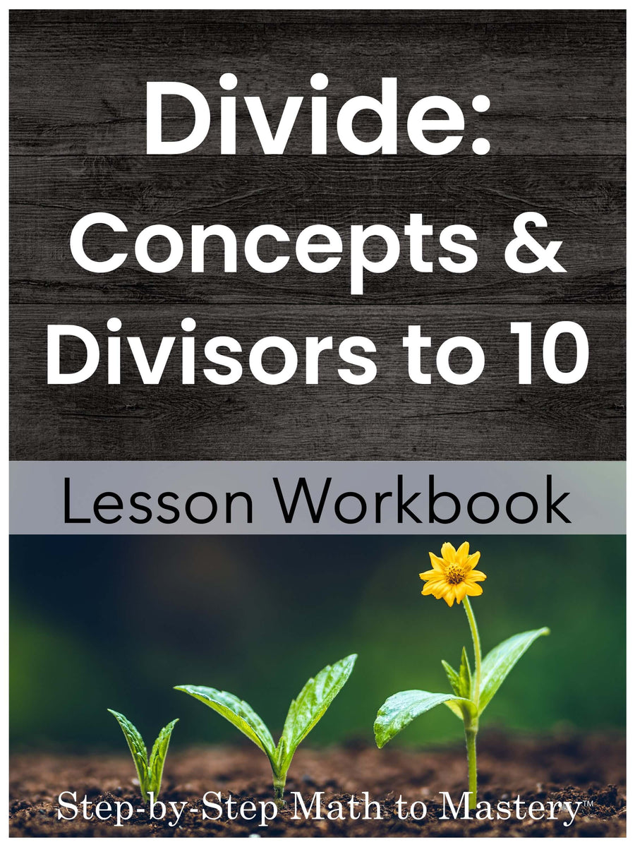 Division facts concepts skip count to divide special ed math