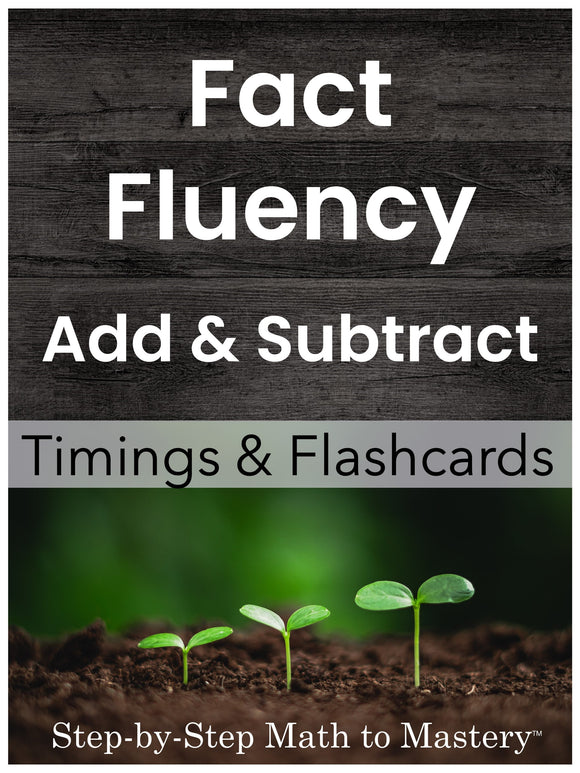 Fact Fluency Add Subtract Timings Flashcards GAmes