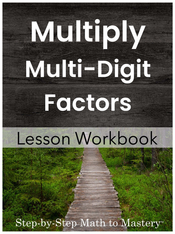 Multiply Two- Three- Digit Factors special ed math